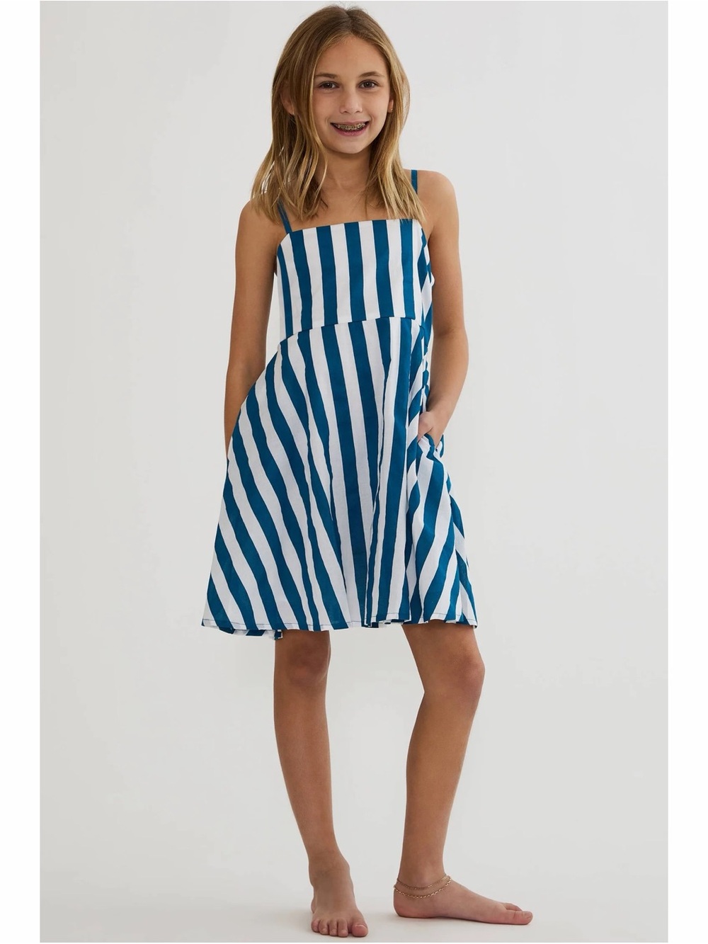 Beach Riot Little Rianne Mini Dress Twilight Tides Stripes